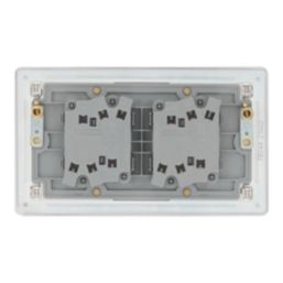 LAP  20A 16AX 4-Gang 2-Way Light Switch  Brushed Stainless Steel