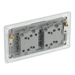 LAP  20A 16AX 4-Gang 2-Way Light Switch  Brushed Stainless Steel