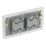 LAP  20A 16AX 4-Gang 2-Way Light Switch  Brushed Stainless Steel
