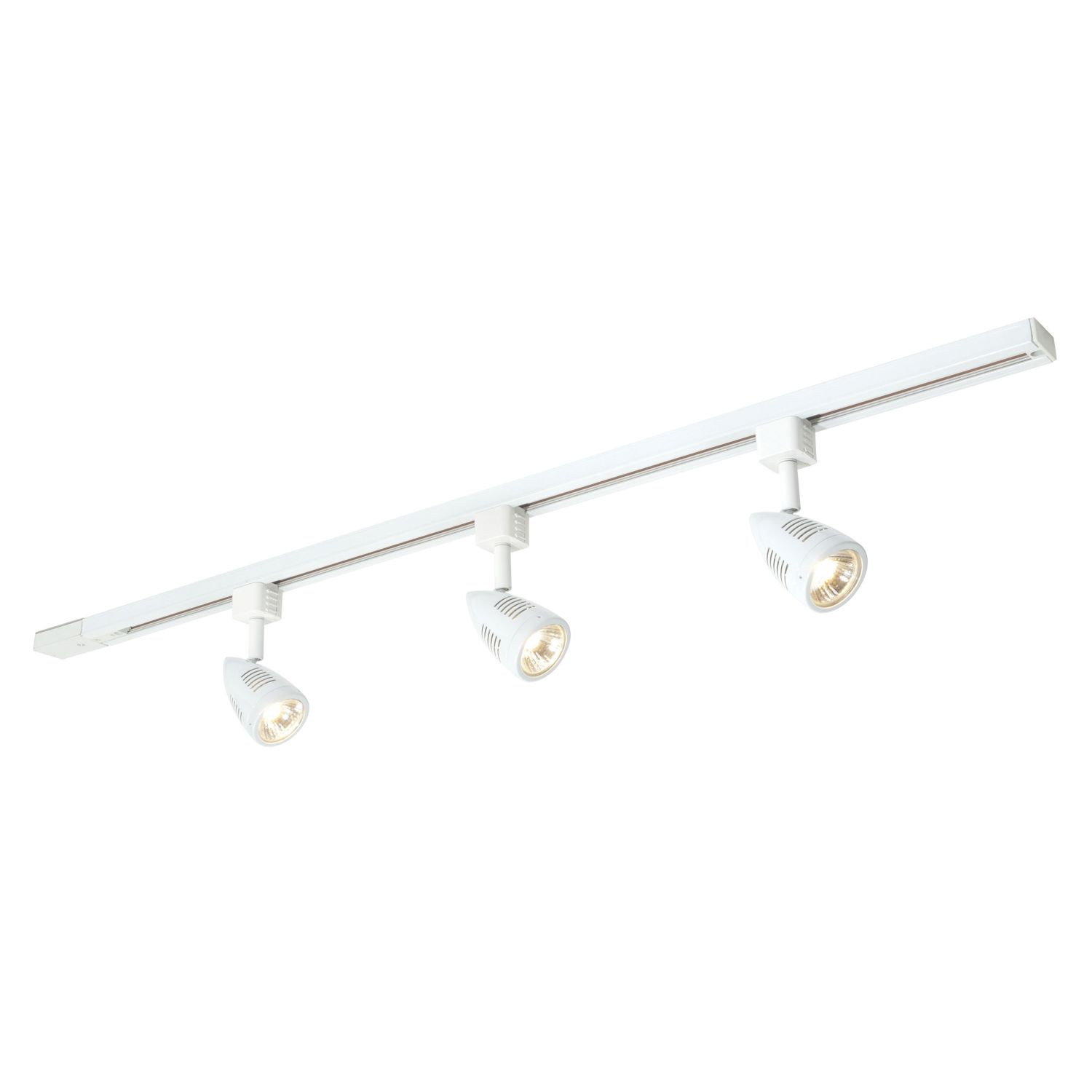 Saxby Bullett 1-Circuit Track Spotlight Kit 1m Gloss White (657VX)
