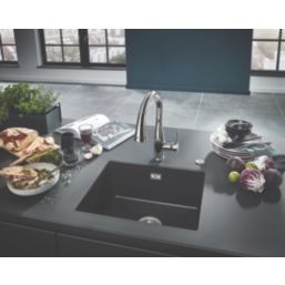 Grohe K700U  1 Bowl Granite Composite Sink Black Non-Handed 533mm x 457mm