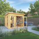 Mercia Studio 9' x 9' (Nominal) Pent Timber Log Cabin