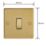 Varilight  10A 1-Gang Intermediate Switch Polished Brass with Colour-Matched Inserts