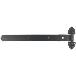 GateMate Black Straight Heavy Reversible Hinges 180mm x 24" x 600mm 2 Pack