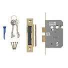 Smith & Locke Fire Rated 3 Lever Electric Brass Mortice Sashlock 65mm Case - 44mm Backset