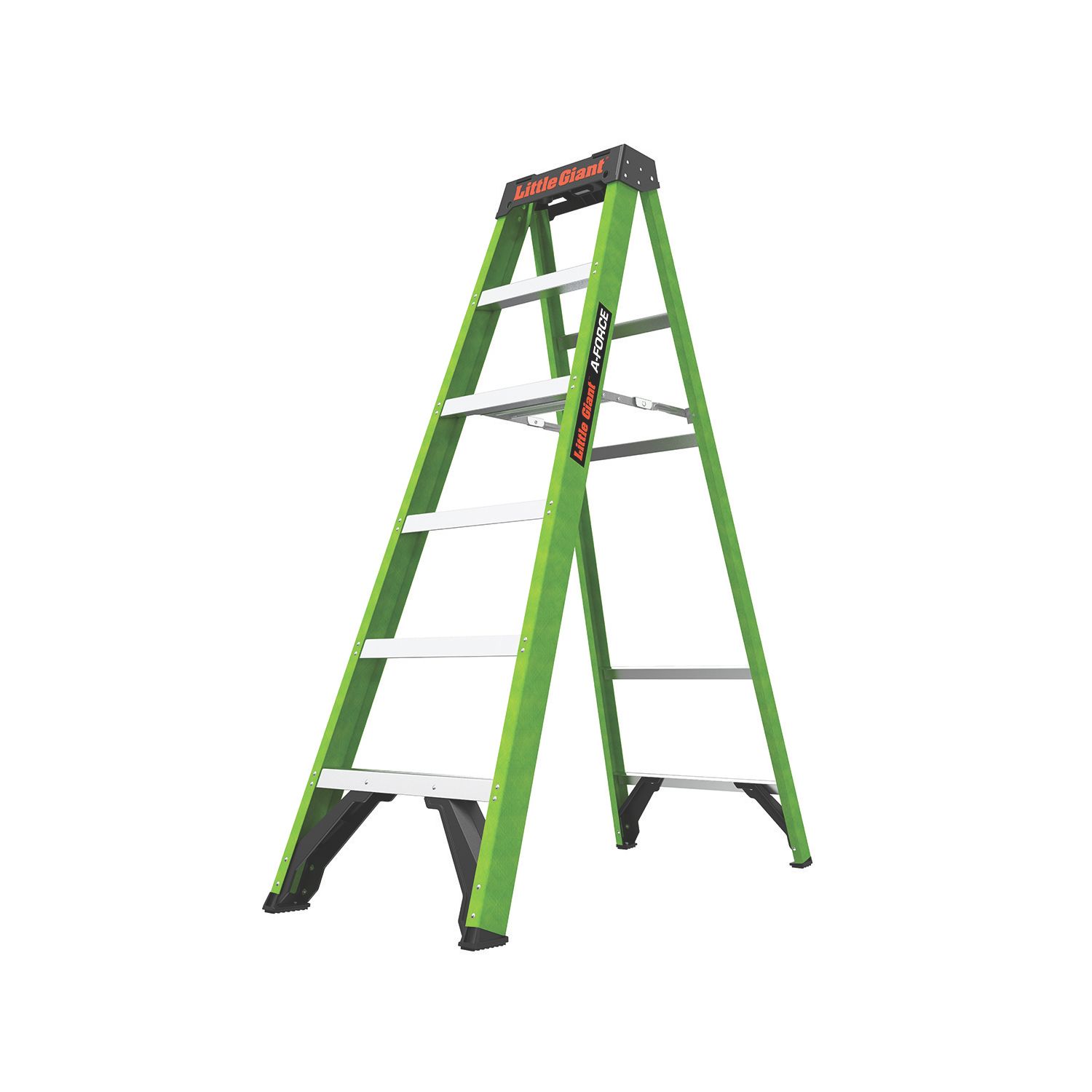 Little Giant Fibreglass 1.72m 6 Step Swingback A Frame Step Ladder (658CR)