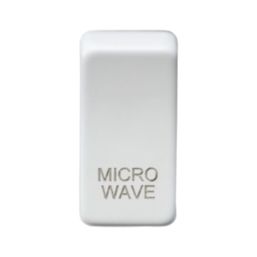 Knightsbridge 'MICROWAVE' Switch Cover Matt White