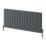 Reina Loco Double 600mm x 1420mm 5270BTU Anthracite Horizontal Designer Radiator