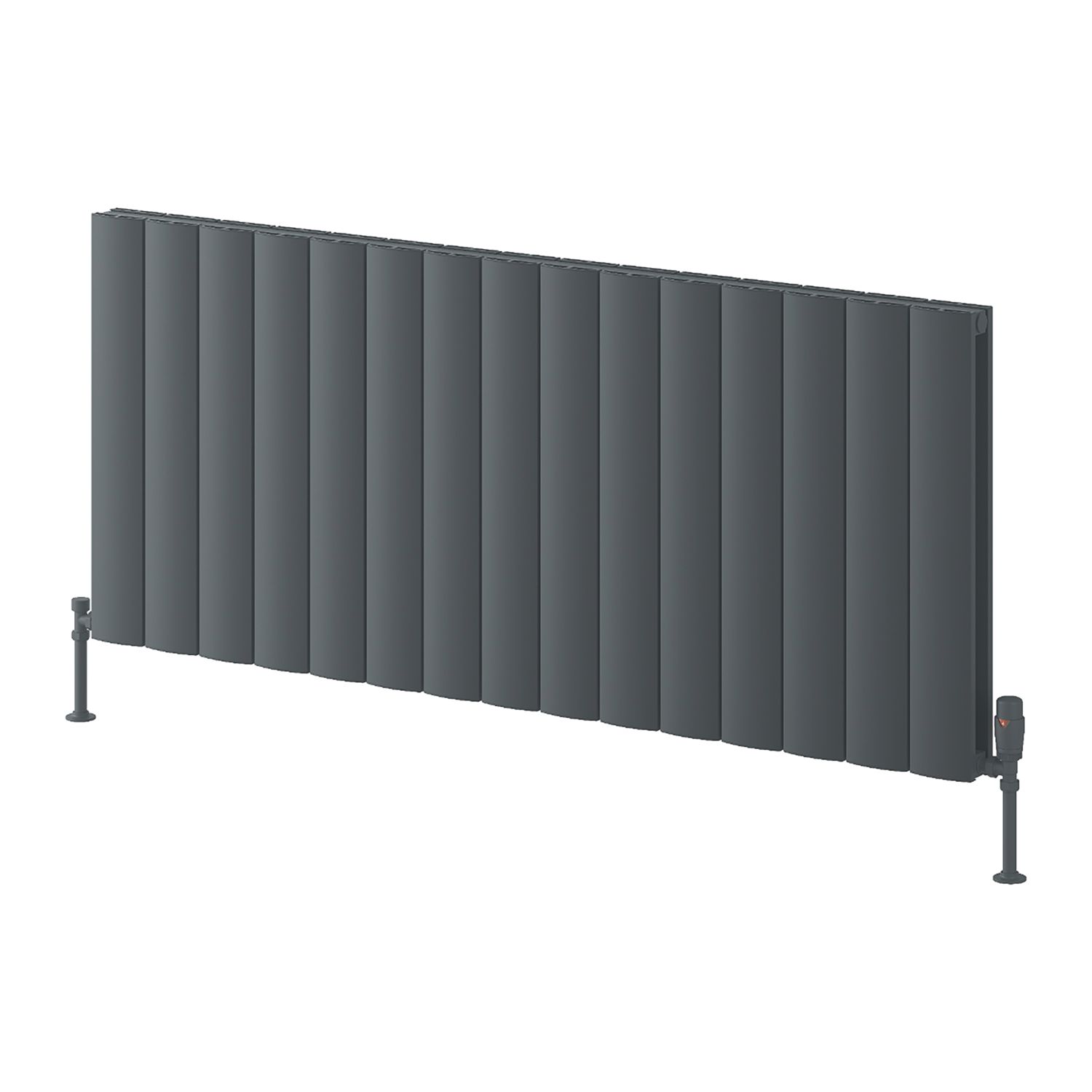 Reina Loco Double 600mm x 1420mm 5270BTU Anthracite Horizontal Designer Radiator (658EE)