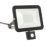 Brackenheath iSpot Outdoor LED Slim Floodlight With PIR Sensor Black 30W 2700lm