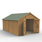 Forest  10' x 14' 6" (Nominal) Apex Shiplap T&G Timber Shed with Base