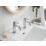 Bristan Mila Chrome 130mm Cloakroom Lever 2 Tap Holes Basin Pillar Tap