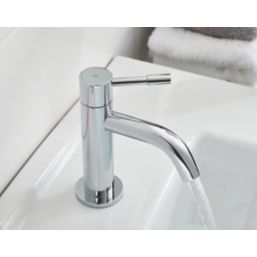 Bristan Mila Chrome 130mm Cloakroom Lever 2 Tap Holes Basin Pillar Tap