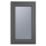 Crystal  Left-Hand Opening Obscure Triple-Glazed Casement Anthracite on White uPVC Window 610mm x 820mm