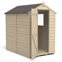 Forest  4' x 6' (Nominal) Apex Overlap Timber Shed with Assembly