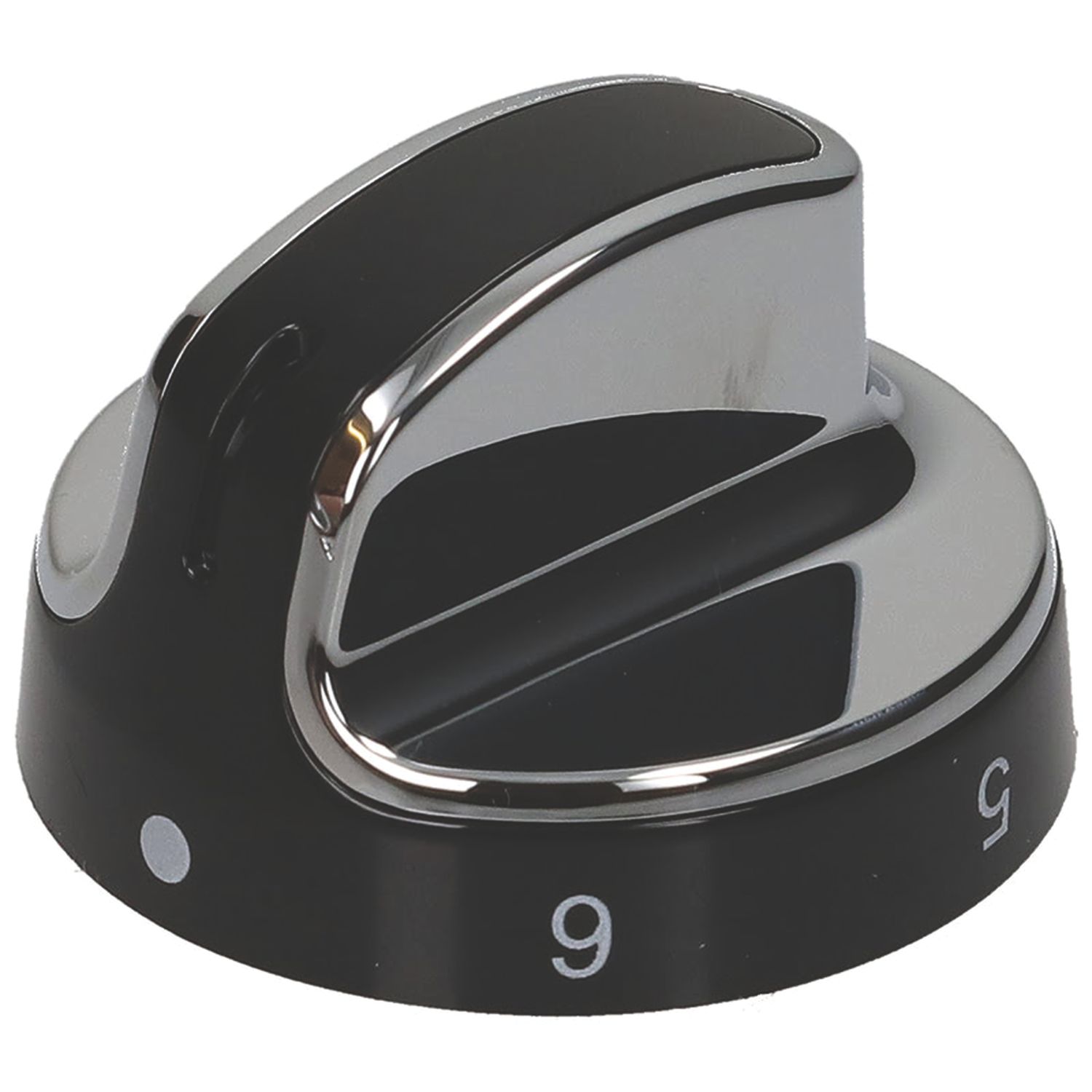 Stoves 083157010 Black & Chrome Hob Control Knob (658LK)