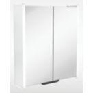 Sensio Luka 2-Door Illuminated Smart Cabinet With 876 to 1579lm LED Light Grey Matt 620mm x 160mm x 700mm