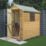 Rowlinson  4' x 6' (Nominal) Apex Overlap Timber Shed