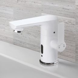 Infratap Calder White  200mm Sensor Mono Basin Mixer Tap