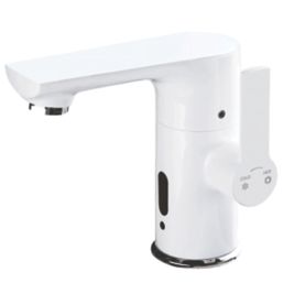 Infratap Calder White  200mm Sensor Mono Basin Mixer Tap