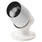 Calex  Mains-Powered White Wired 1080p Outdoor Cylinder Smart Camera