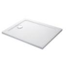 Mira Flight Safe Rectangular Shower Tray White 1000mm x 900mm x 40mm