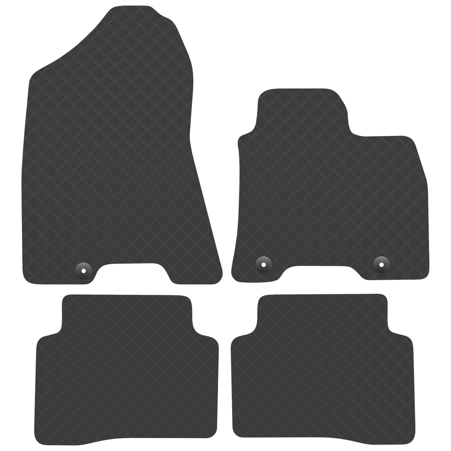 Car Mat Co. Hyundai Tucson 2015 - 2021 Rubber Car Mats 4 Piece Set (658VV)