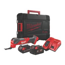 Milwaukee M18FMT-522X 18V 2 x 2.0 / 5.0Ah Li-Ion RedLithium Brushless Cordless Multi-Tool