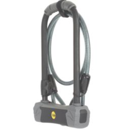 Yale Hardened Alloy Steel U Bike Lock & Security Cable 1200mm x 10mm