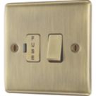 British General Nexus Metal 13A Switched Fused Spur  Antique Brass