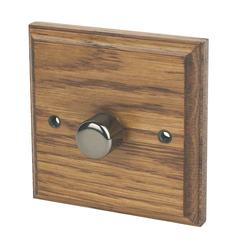 Varilight V-Pro 1-Gang 2-Way LED Dimmer Switch  Medium Oak