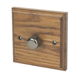 Varilight V-Pro 1-Gang 2-Way LED Dimmer Switch  Medium Oak