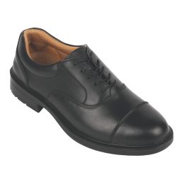 City Knights Oxford Size 8  Black  Steel Toe Cap  Safety Shoes