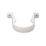 FloPlast  Round Downpipe Clips White 68mm 10 Pack