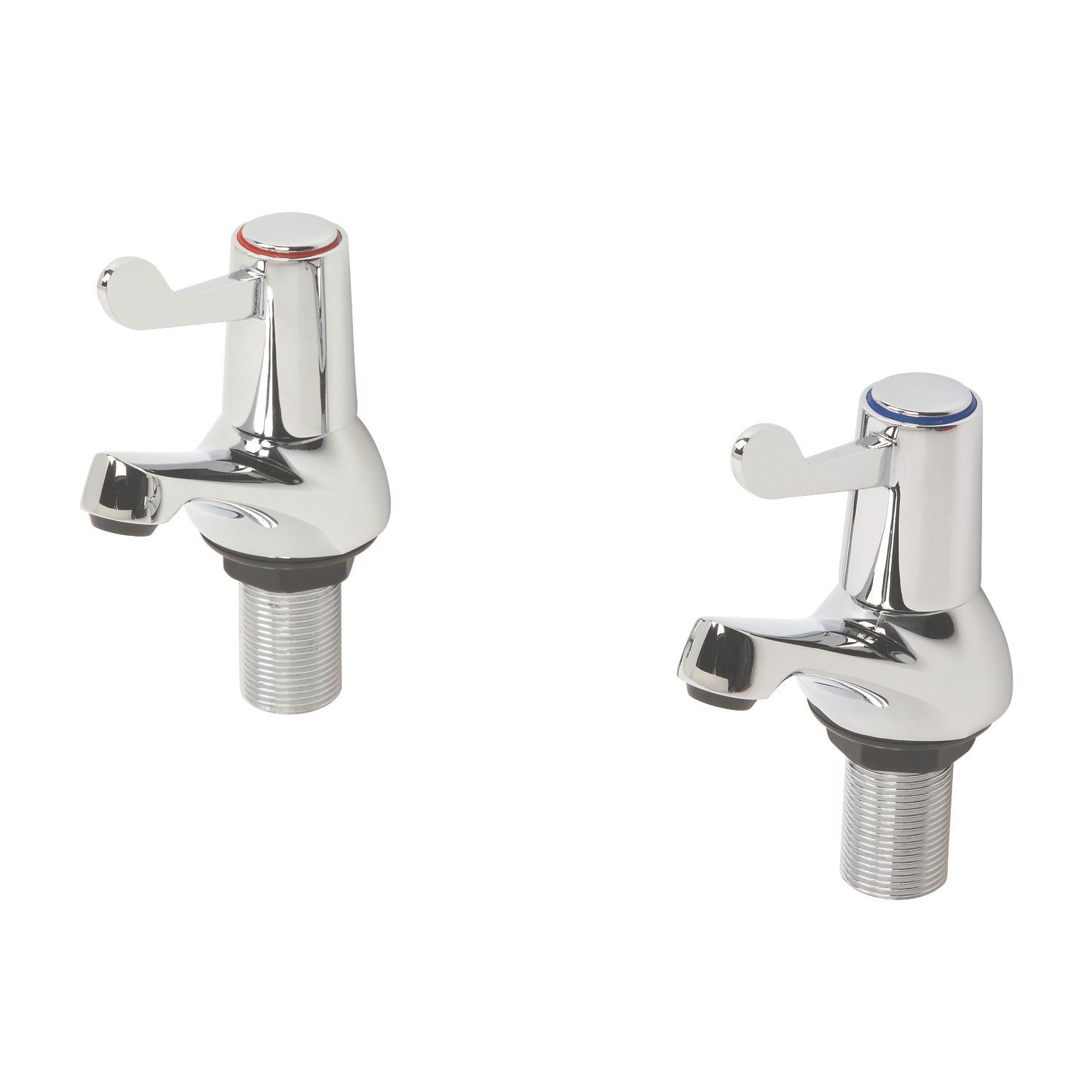 Commercial Chrome 91.5mm Lever 2 Tap Holes Bath Pillar Tap (65971)