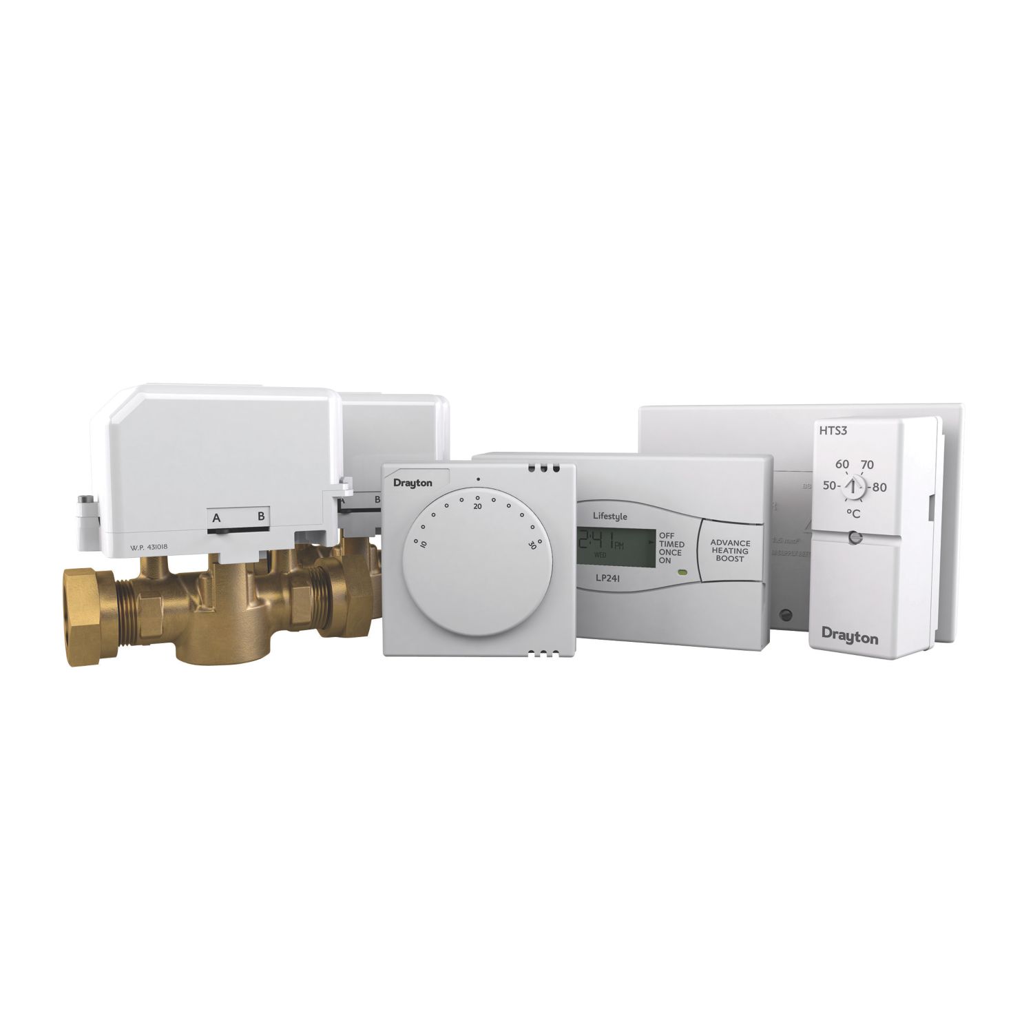 Drayton Twinzone 2-Channel Wired Central Heating Control Pack (6599R)