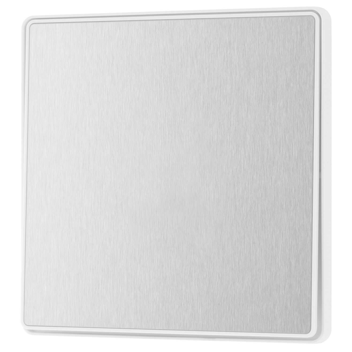British General Evolve 20A 16AX 1-Gang Intermediate Light Switch Brushed Steel (659CH)