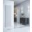 Reina Harley Single 1800mm x 420mm 2700BTU White Vertical Designer Radiator