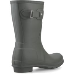 Hunter Original Short Size 6 Womens Dark Olive Non Safety Wellies
