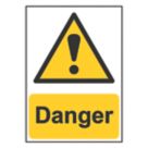 Essentials "Danger" Sign 210mm x 148mm