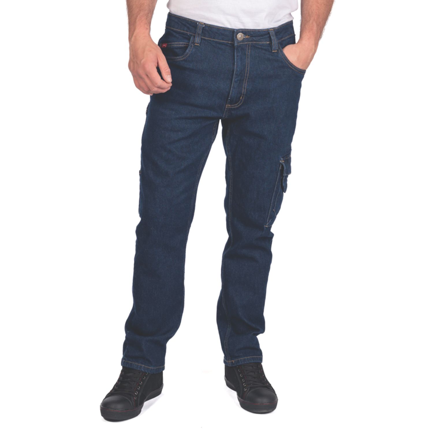 Lee Cooper LCPNT239 Stretch Denim Carpenters Jeans Light Blue 40" W 31" L (659HU)