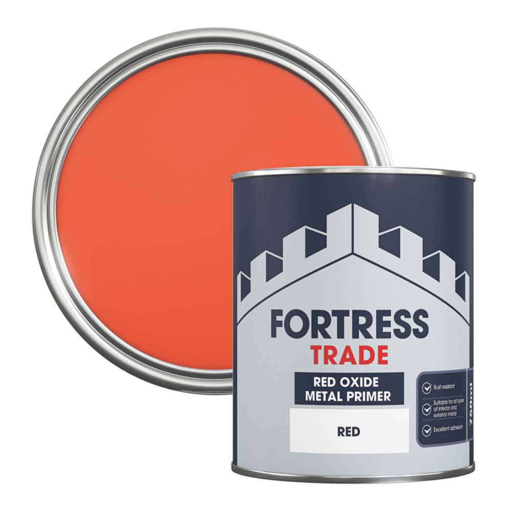 Fortress Trade 750ml Red Oxide Metal Primer Screwfix