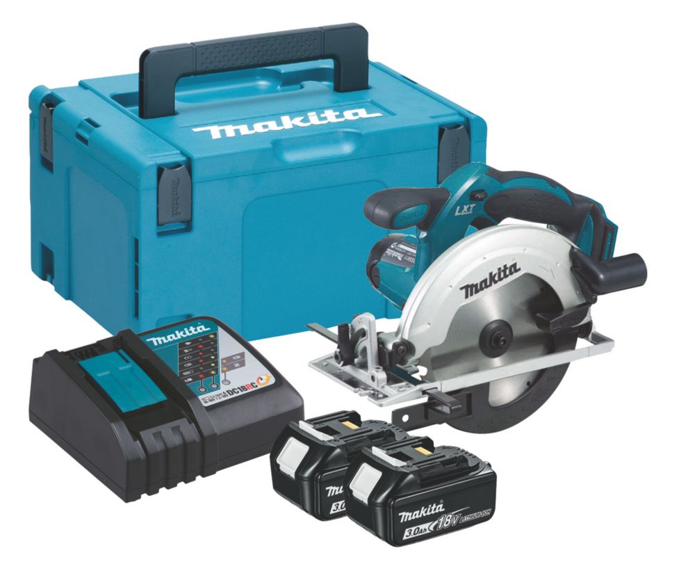 Makita DSS611RFJ 165mm 18V 2 x 3.0Ah Li Ion LXT Cordless Circular