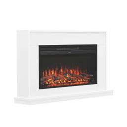 Be Modern Salehurst Grande Electric Fire Suite White 1320mm x 250mm x 760mm