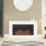 Be Modern Salehurst Grande Electric Fire Suite White 1320mm x 250mm x 760mm