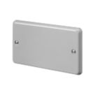 MK Contoura 2-Gang Blanking Plate Grey