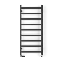 Terma 1080mm x 500mm 1351BTU Black Flat Designer Towel Radiator