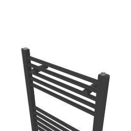 Flomasta 1600mm x 500mm 2409BTU Black Flat  Towel Radiator