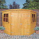Shire  6' 6" x 6' 6" (Nominal) Pent Shiplap T&G Timber Shed
