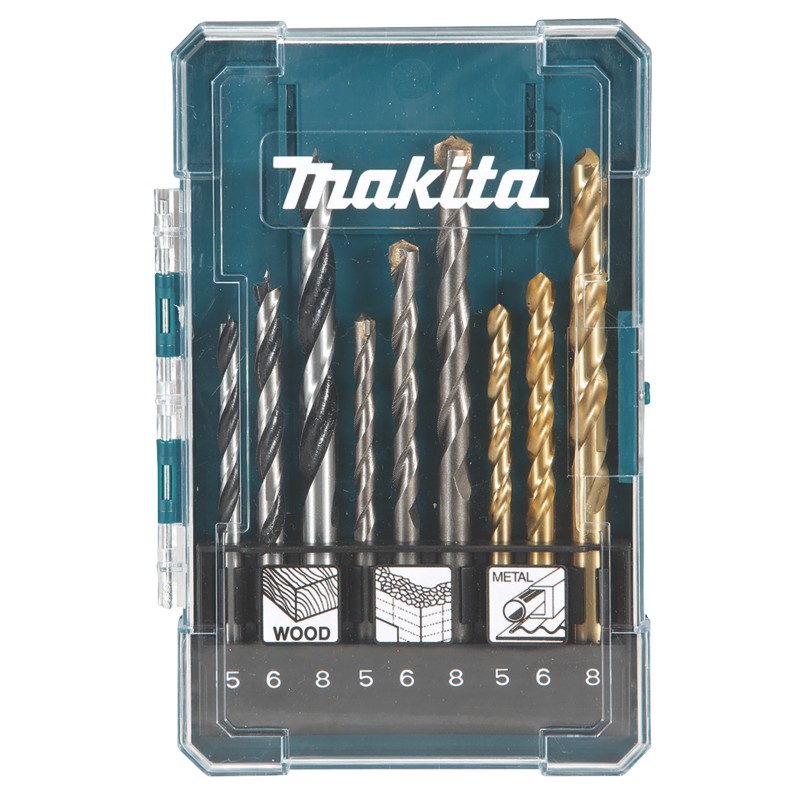Makita Multi-Material HSS Drill Bit Set 9 Pieces